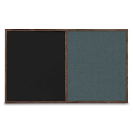 United Visual Products Sliding Door Indoor Enclosed Corkboard, 3 UV9000ACSH-GOLD-SURF